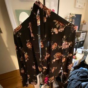 Floral blazer—not the best quality, but never worn